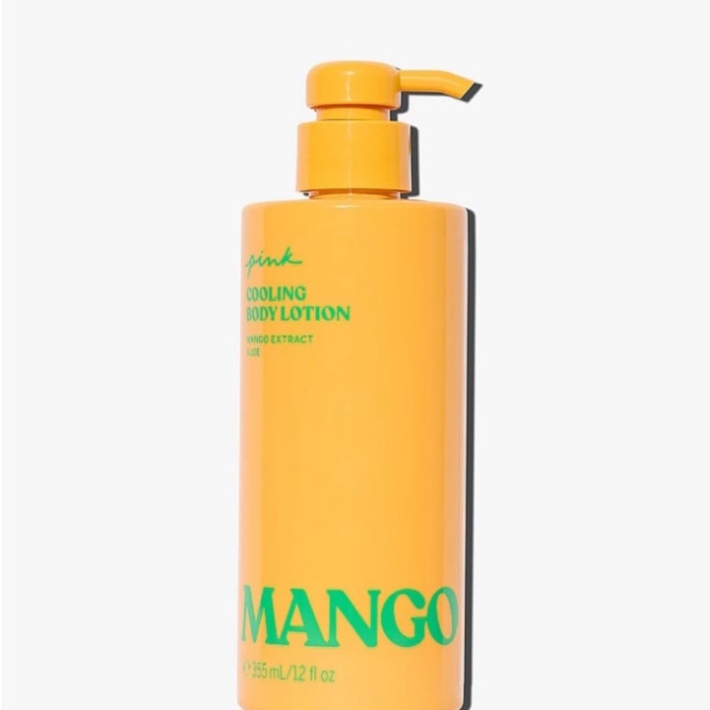 PINK Victoria's Secret Mango Cooling Body Lotion - Orange & Green